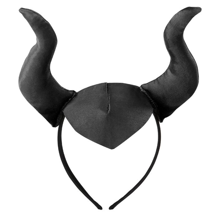 Maleficent sprookjesachtige haarband met hoorn zwart