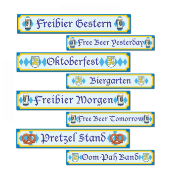 Oktoberfest wegwijzers - 10x60 cm