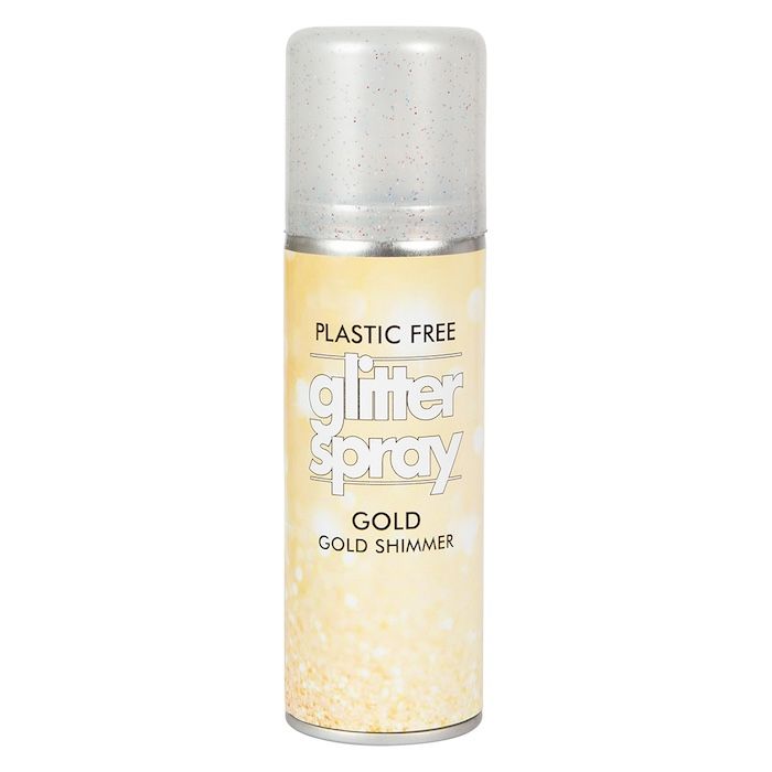 Glitterspray voor lichaam en haar 125 ml goud