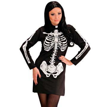Stoere skeletjurk voor dames