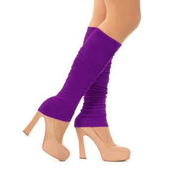 Beenwarmers voor vrouwen one-size paars