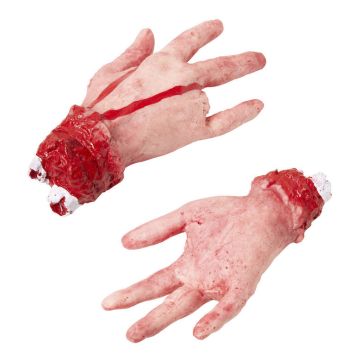 Afgehakte bloederige hand
