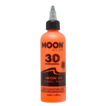 Neon UV Textielverf Oranje 125 ml Moon Creations