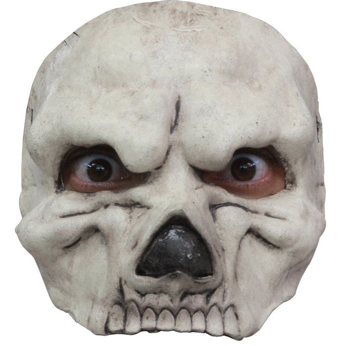 Griezelige witte halve skeletmasker