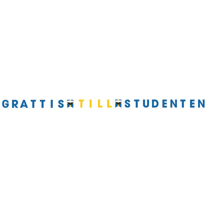 Student Banner "Gefeliciteerd met je Diploma" - 284 x 12 cm 