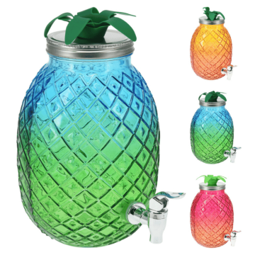 Ananasvormige glazen dispenser - 4,5 liter