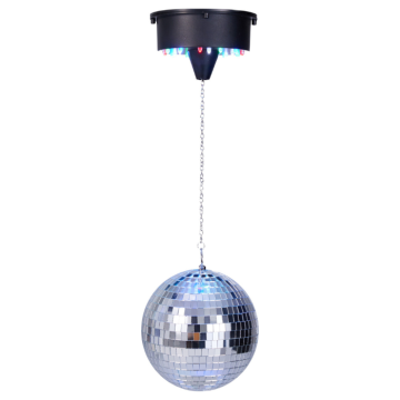 Discobal zilver LED 15 cm 
