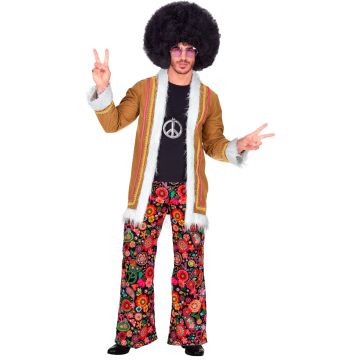 Woodstock hippiemantel met broeken voor heren