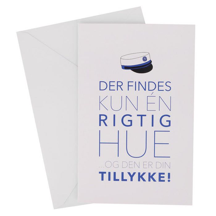 Blauwe Studentenkaart Met Envelop