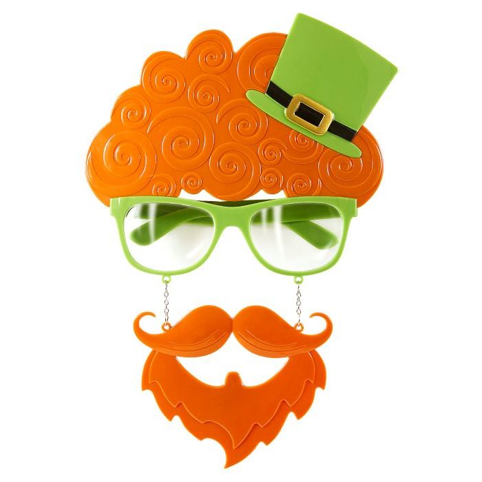 St. Patricks Day brillen met baard en top hoed
