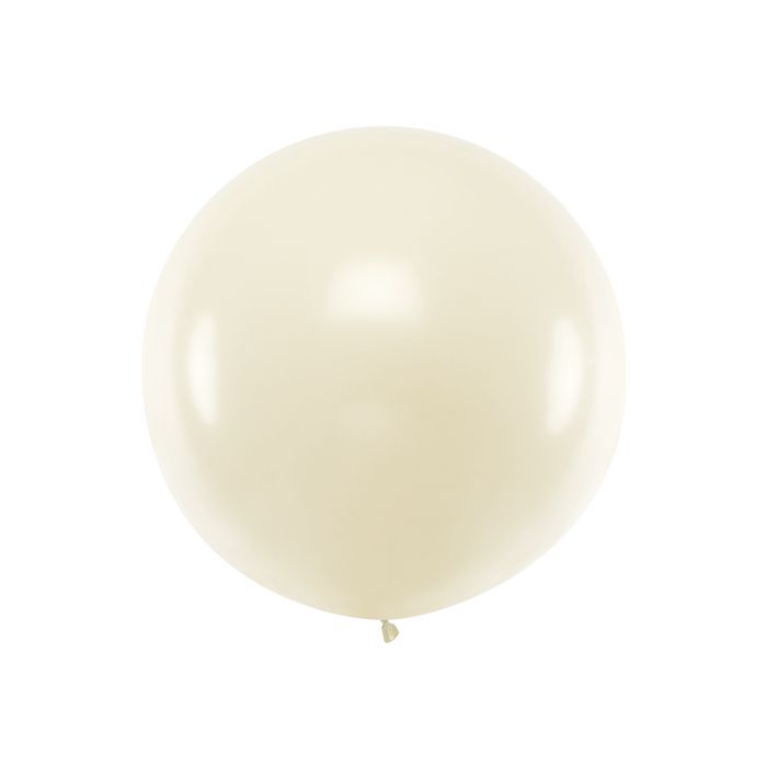 Gigantische Metallic Rauwwitte Ballon - 1 meter