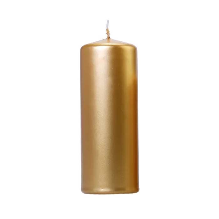 Metallic Gouden Kaarsen 6x - 15x6 cm