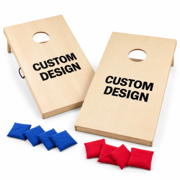 Aangepast ontwerp Cornhole set 120x60 - Inclusief 8 werpzakken
