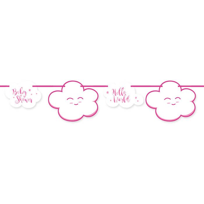 Babyshower Slinger Roze - 4 m
