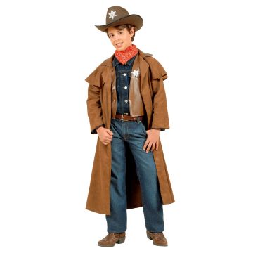 Cowboykostuum met lange jas
