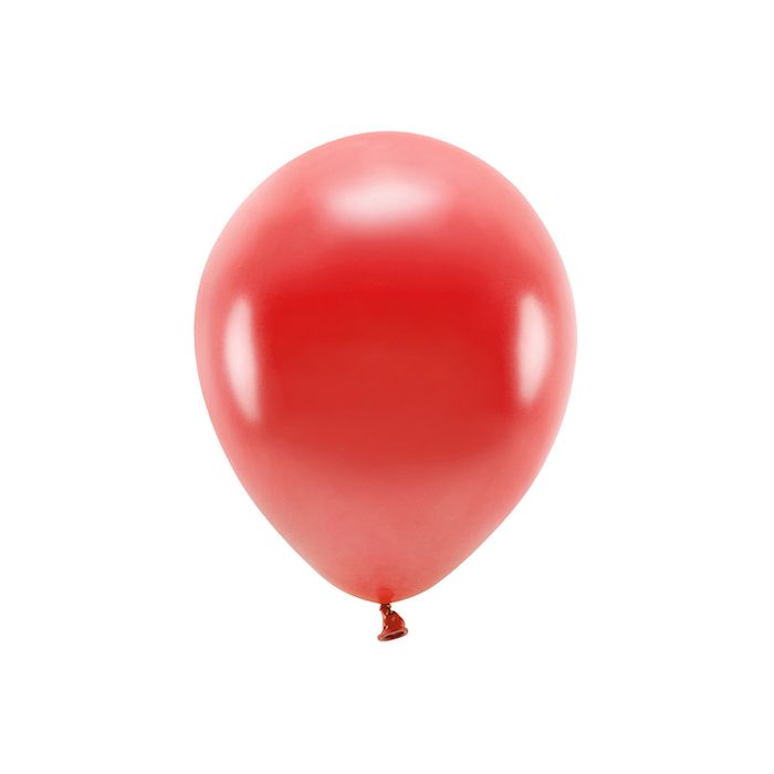 Metallic Rode Ballonnen 10x - 30 cm 