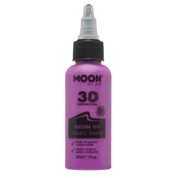 Neon UV Textielverf Paars 30 ml Moon Creations