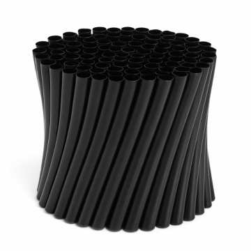 Sugerør sort 150x8 mm flergang 250x