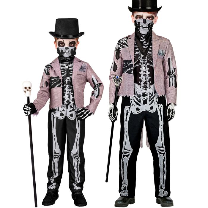 Skeletbruidegom kostuum voor jongens