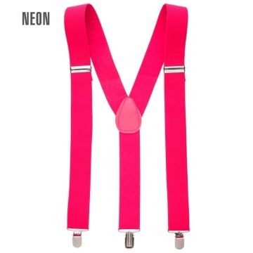 Neon roze bretels