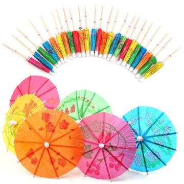 Drank parasol 12x cocktail paraplu 