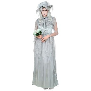Mysterieuze spookbruid kostuum voor dames