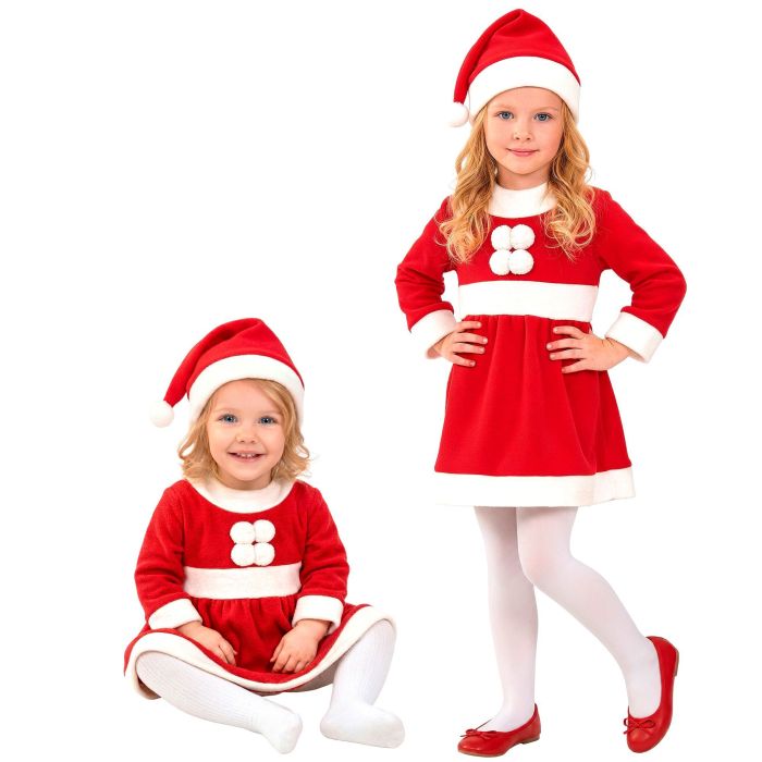 Schattig kerstmeisje kostuum voor de kleintjes