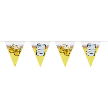 Oktoberfest Vlaggenketting Met Biermotieven - 6 m