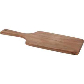Snijplank van acaciahout met handvat 42x17 cm