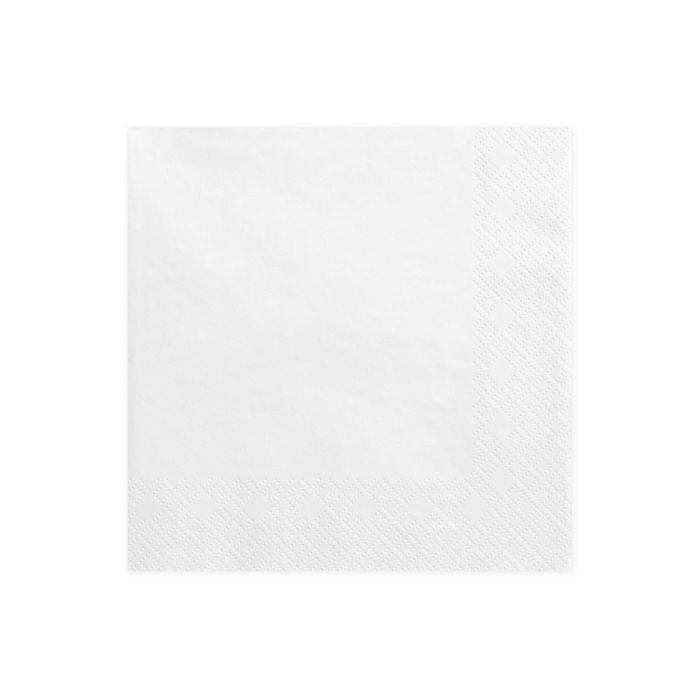 Witte 3-Laags Servetten 20x - 33 x 33 cm