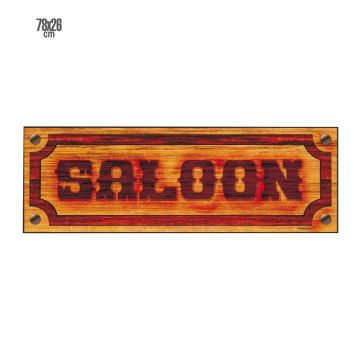 Western salon papieren bord - 78x26 cm