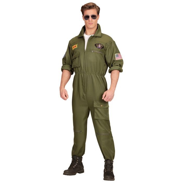 Groene jet piloot overall