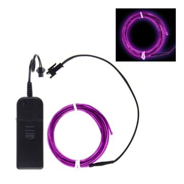 Neon LED kabel 3 m Paars