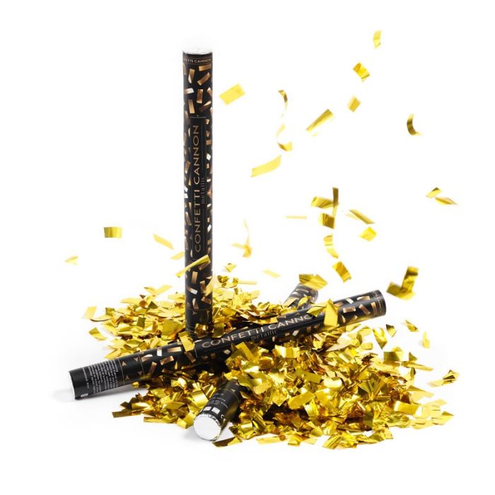 Gouden confettirak 60 cm PartyVikings - Metallic Rechthoekig        