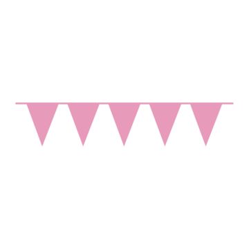 Roze Vlagguirlande 20 x 30 cm - 10 meter