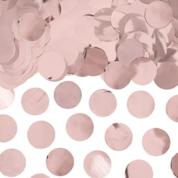 Ronde roze goud confetti 15 g