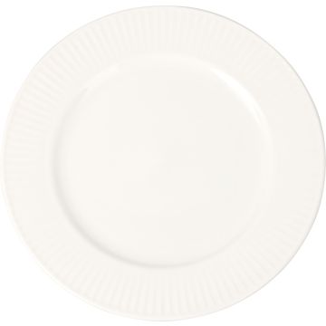 Wit porselein bord ca. Ø 20 cm