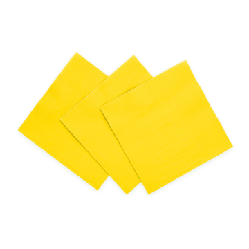 Gele servetten 20x - 33x33cm