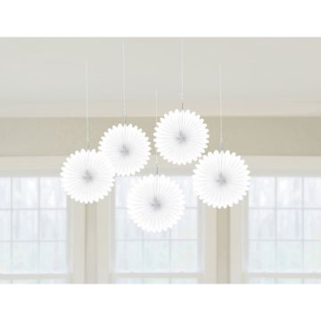 Witte Rozetten 5x - 15,2 cm