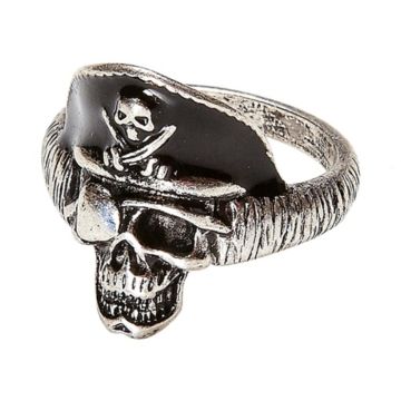 Ring met piraten schedel 
