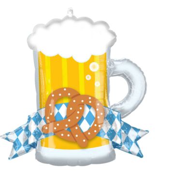 Oktoberfest Bierpul Folie Ballon 66 x 63 cm