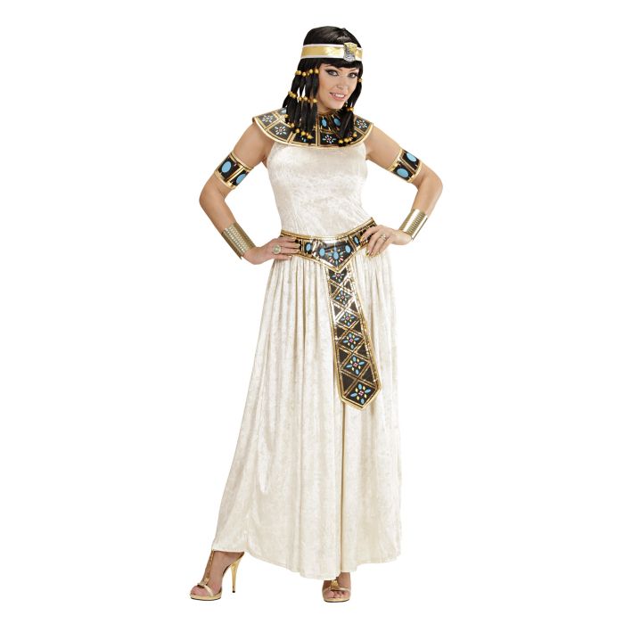 Egyptische koningin kostuum in lange jurk