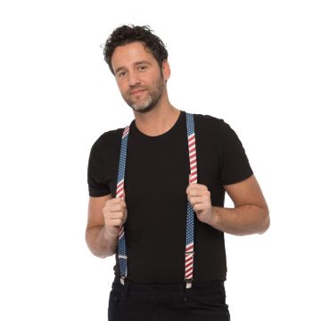 Bretels met de vlag van de VS one-size unisex