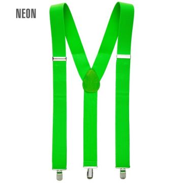 Neon groene bretels