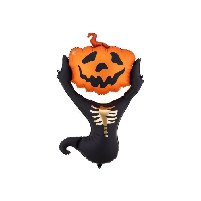 Folieballon pompoen spook 60x100 cm