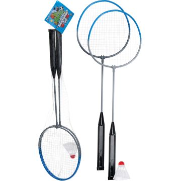 Badmintons set met 2 rackets en shuttle