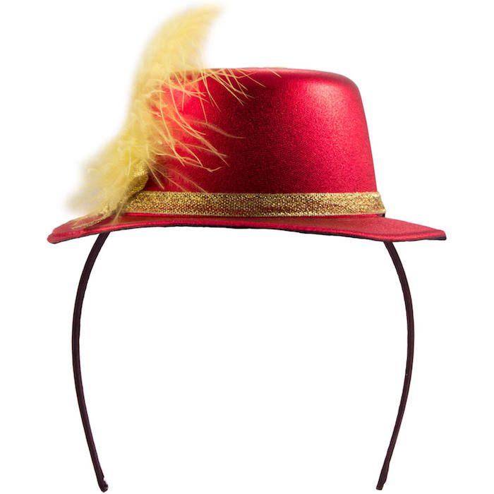 Rode metalen mini top hat