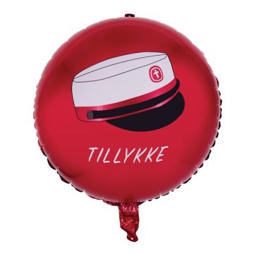 Rood Hoed Gefeliciteerd Folieballon - 45 cm