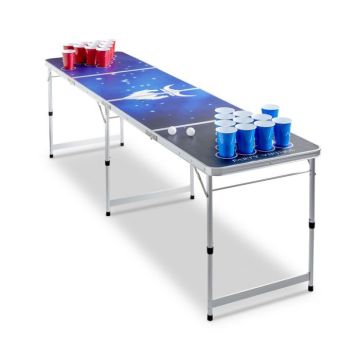 Beer Pong Tafel Sterrenhemel PartyVikings - Officiële afmetingen