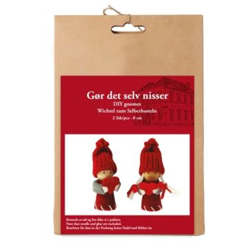 DIY zelf te maken kerstmannetjes jongen en meisje 2x Het Oude Apotheek